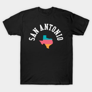 San Antonio Pride Basketball Fan T-Shirt: Show Your Love for Texas Hoops & Local Spirit T-Shirt